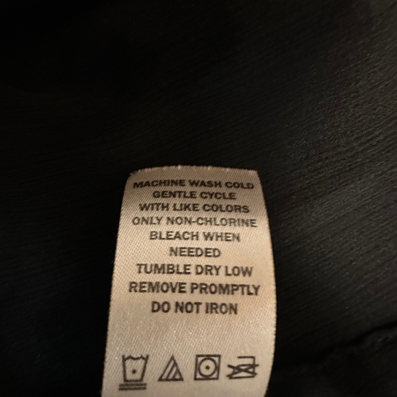 Vintage VANITY Black Sheer Button Down Long Sleeve Blouse L Y2K Whimsigoth Boho - Picture 11 of 11